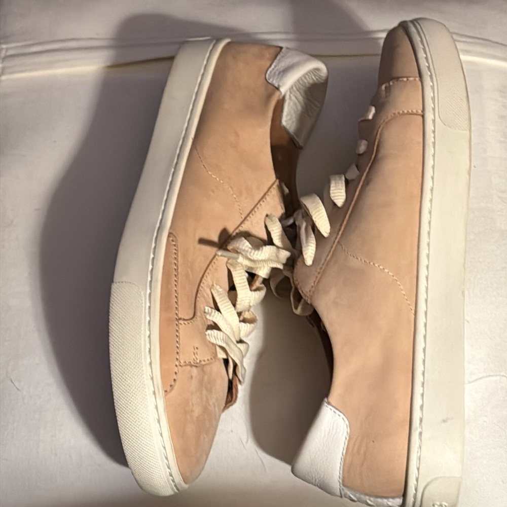 Soludos The Ibiza classic sneaker leather Women's champagne white Sneakers‎ 9.5 - Picture 9 of 16